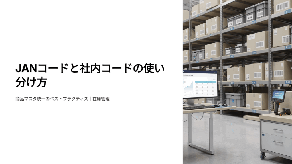 JANコードと社内コードの使い分け