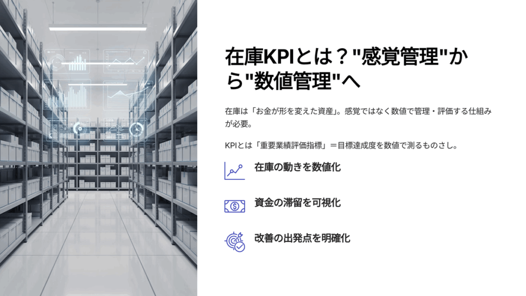 在庫KPIとは？　感覚かんりから数値管理へ　　まとめスライド