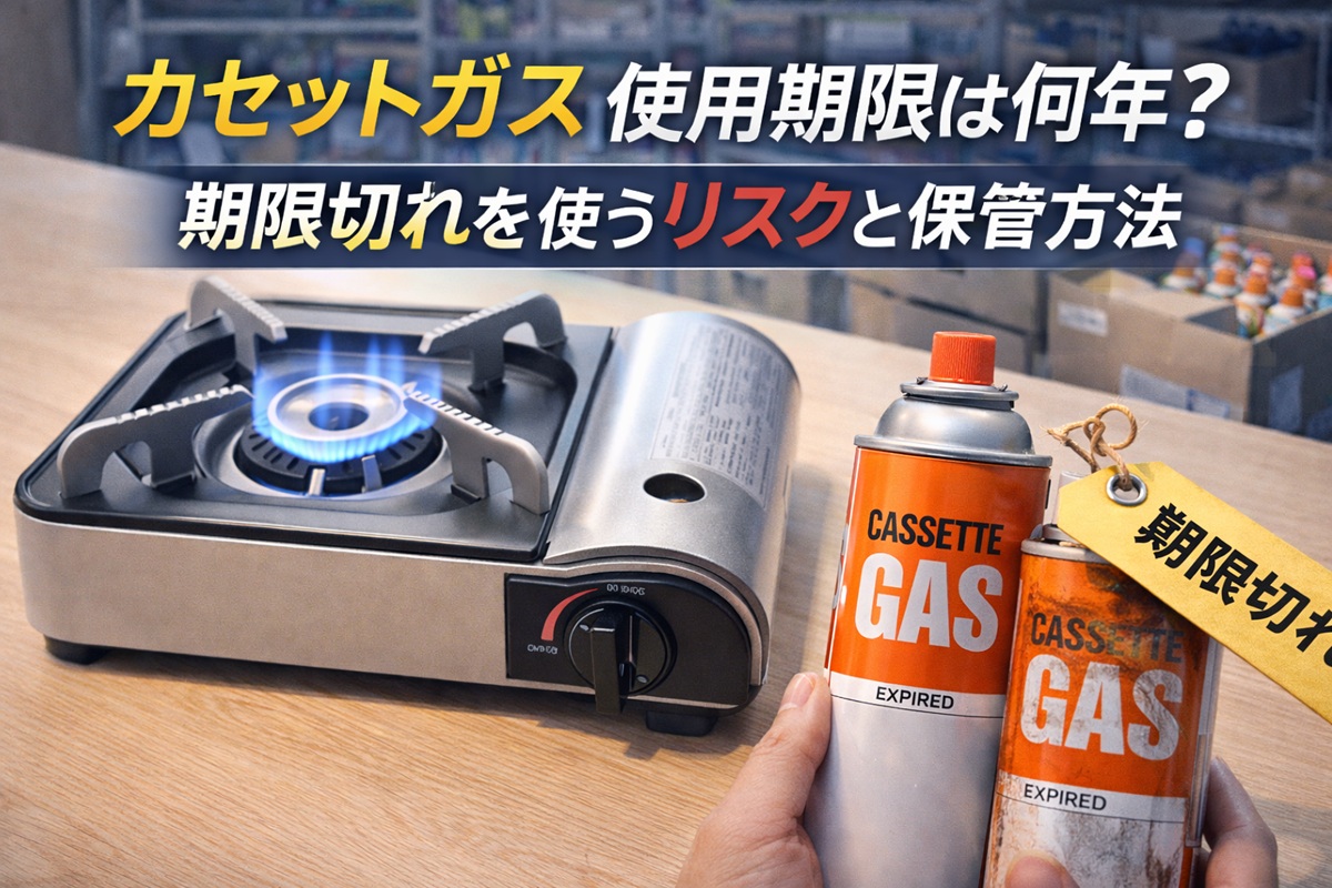 ⑧ カセットガス 使用期限は何年？期限切れを使うリスクと保管方法 