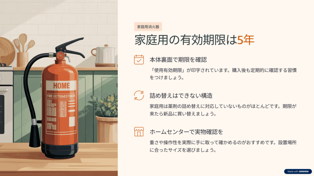 業務用消火器　使用期限2026年　検査受けたばっかり！ ⑤ 消火器 使用期限はどこに書いてある？10年ルールと確認方法 |在庫