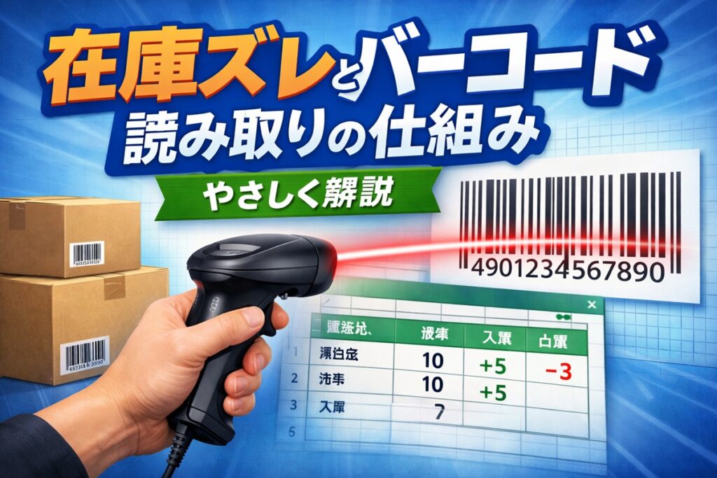 ずれ　読み取り　バーコード