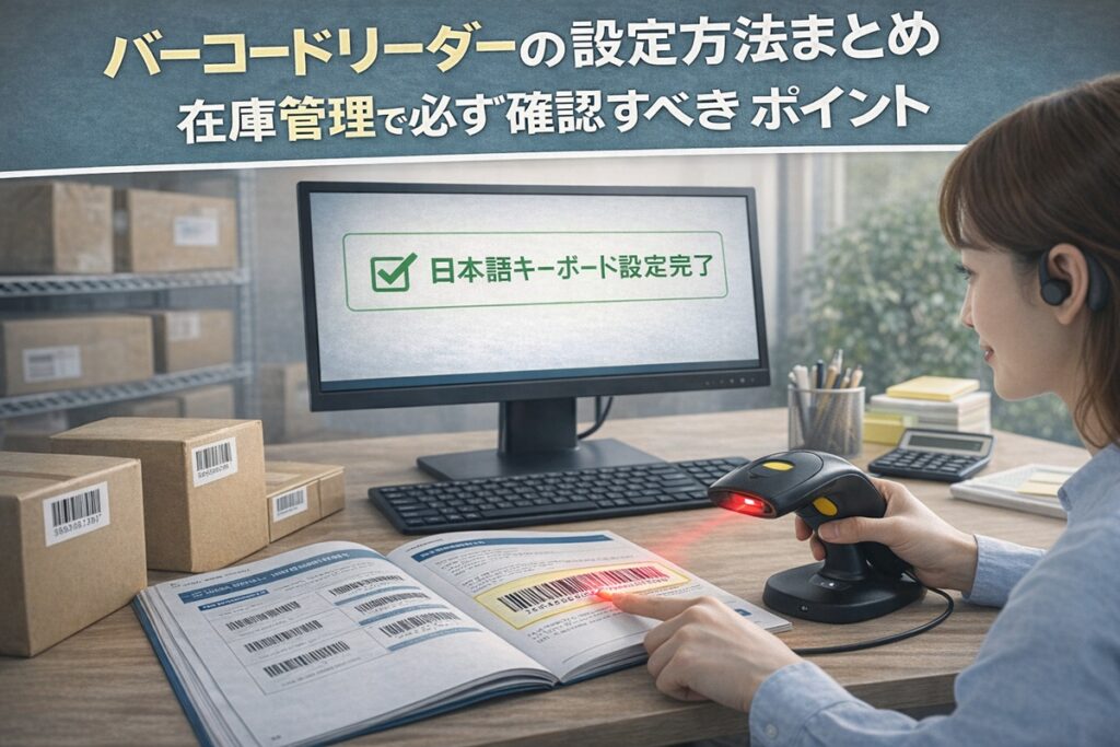 バーコードリーダー設定方法