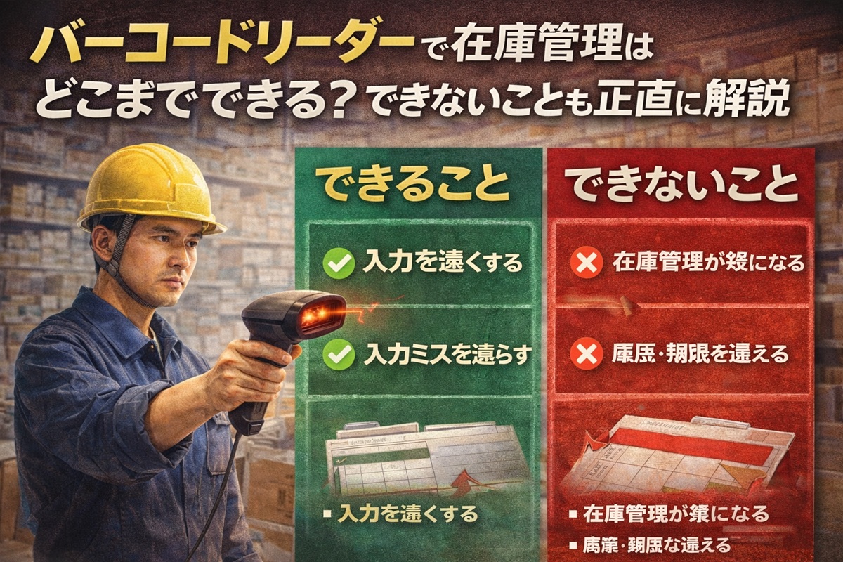 バーコードで在庫管理