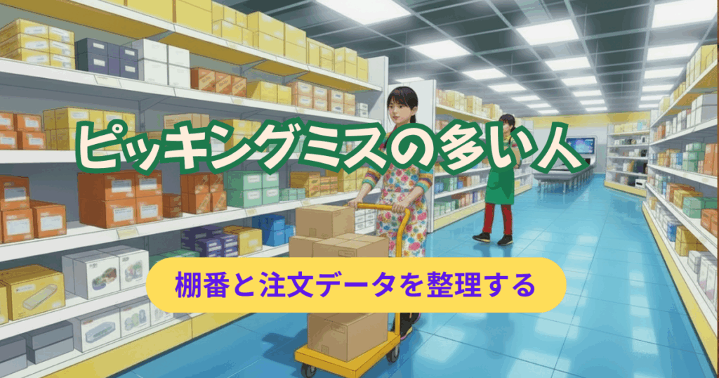 ピッキングミスが多い