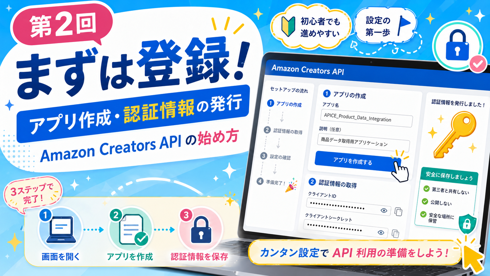 AMAZON CreatorAPI 使い方 登録方法