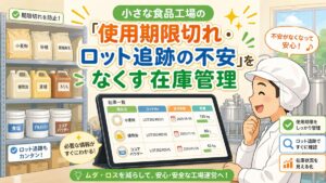 ア欲品工場の使用期限　在庫管理
