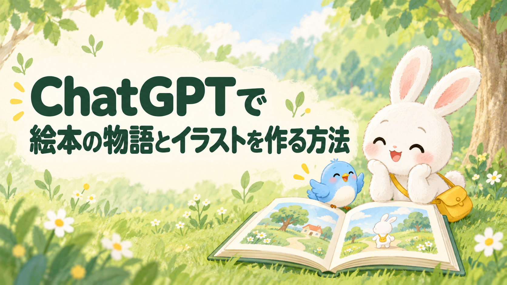 ChatGPTで絵本の物語とイラストを作る方法|初心者向けプロンプト付き